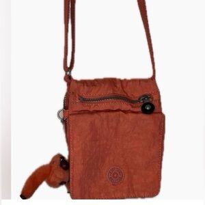 Kipling Orange Crossbody Bag with Keychain